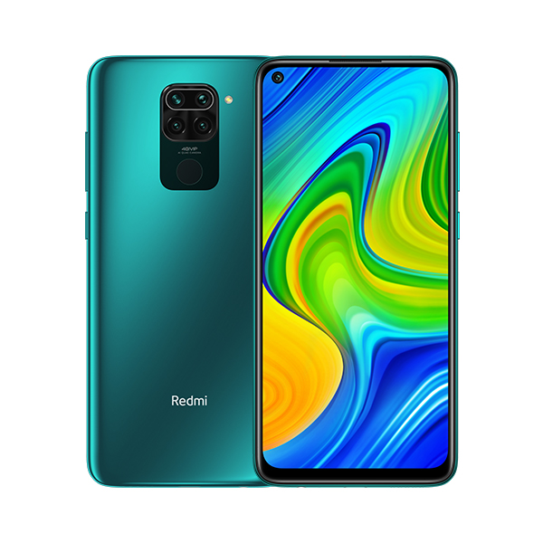 סמארטפון Redmi Note 9 גרסה 3GB+64GB בצבע ירוק
