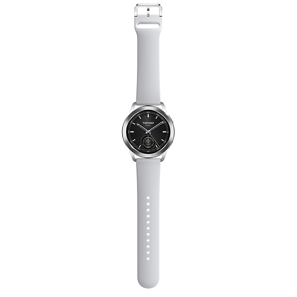 שעון ספורט חכם שיאומי דגם Xiaomi Watch S3 בצבע כסף