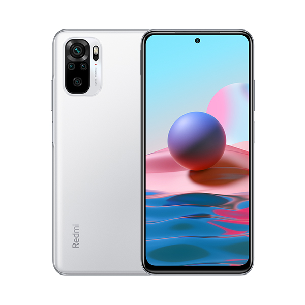 סמארטפון Redmi Note 10 גרסה 4GB+64GB בצבע לבן