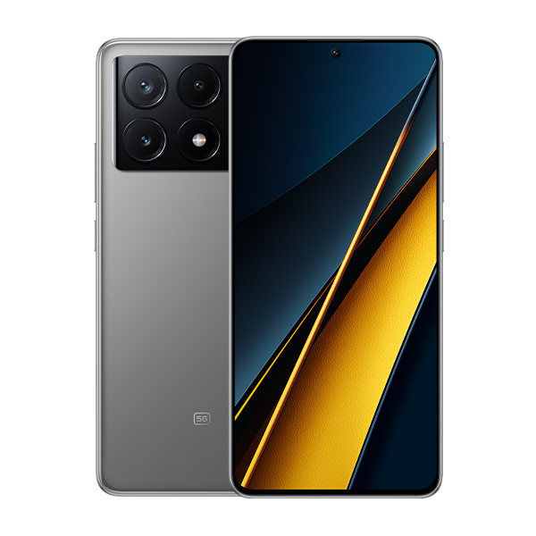 סמארטפון POCO X6 PRO 5G גרסה 12GB+512GB בצבע אפור