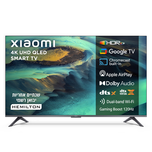 טלוויזיה ''65 QLED 4K שיאומי דגם Xiaomi TV A Pro 65'' (2026)