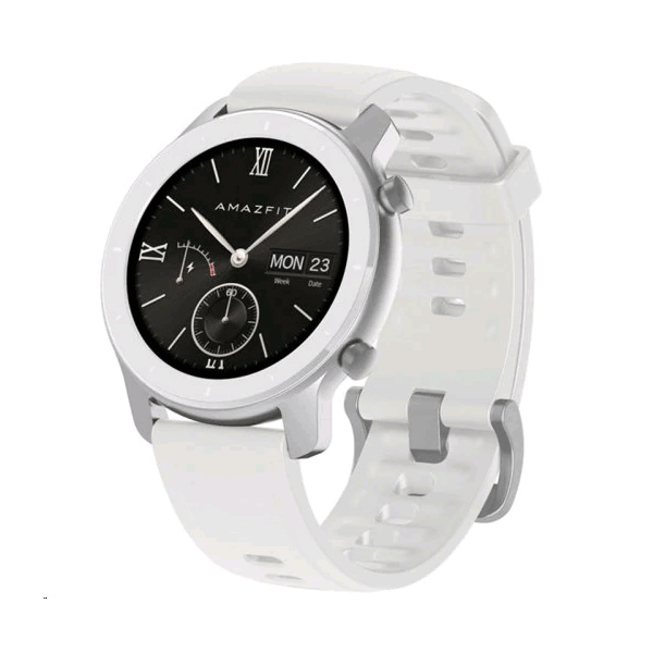 שעון חכם דגם Amazfit GTR 42mm בצבע לבן