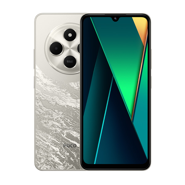 סמארטפון POCO C75 NFC גרסה 8GB+256GB בצבע זהב