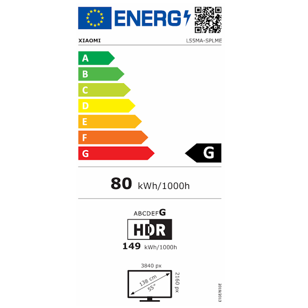 טלוויזיה ''55 QD-Mini LED 4K שיאומי דגם Xiaomi TV S Mini 55'' (2025)