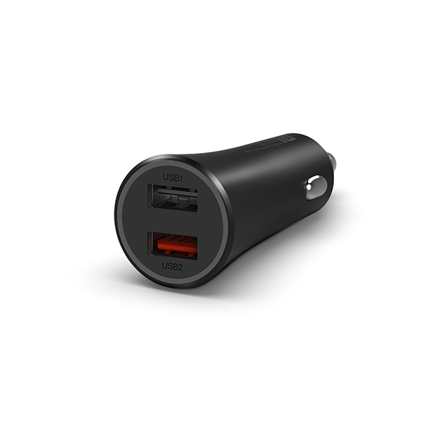 מטען שקע מצת 37W לרכב דגם Mi 37W Dual-Port Car Charger