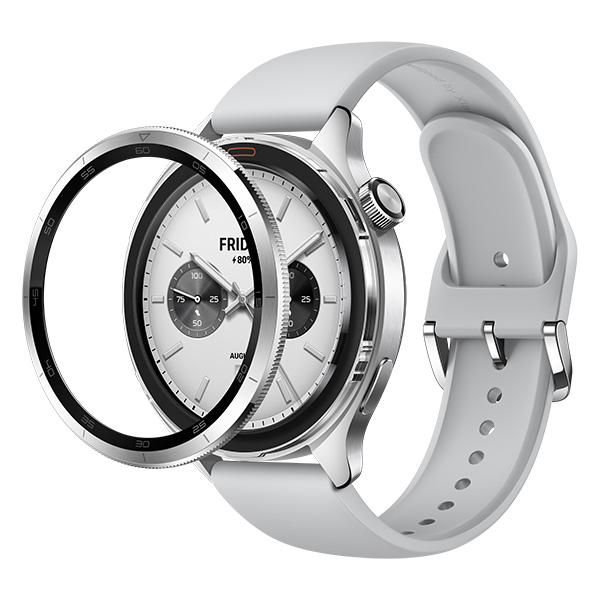 שעון ספורט חכם שיאומי דגם Xiaomi Watch S4 בצבע כסוף