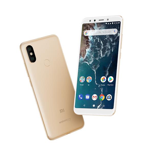 סמארטפון MI A2 גרסה 4GB+64GB בצבע זהב