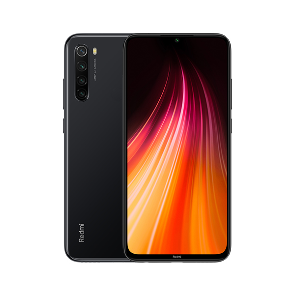 סמארטפון REDMI NOTE 8 גרסה 4GB+128GB בצבע שחור