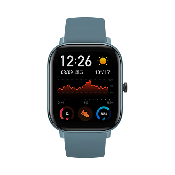 שעון חכם דגם Amazfit GTS בצבע כחול