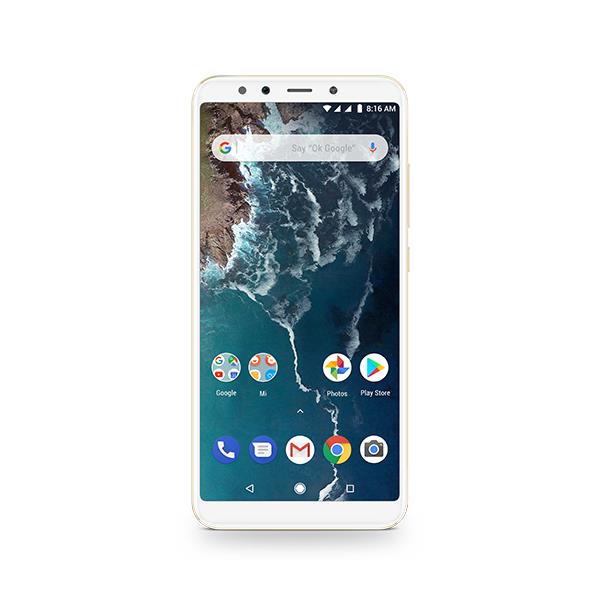 סמארטפון MI A2 גרסה 4GB+64GB בצבע זהב