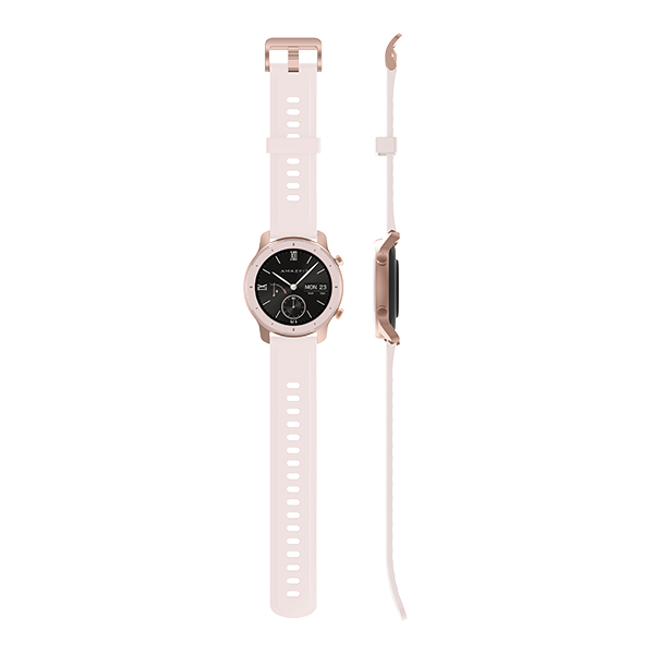 שעון חכם דגם Amazfit GTR 42mm בצבע ורוד