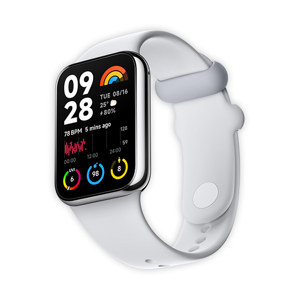 צמיד כושר חכם דגם Xiaomi Smart Band 8 Pro בצבע אפור