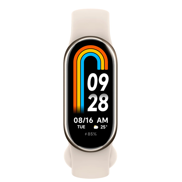 צמיד כושר חכם דגם Xiaomi Smart Band 8 בצבע זהב