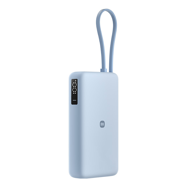 סוללת גיבוי 67W 20000mAh כבל מובנה דגם Xiaomi 67W 20000mAh בצבע כחול
