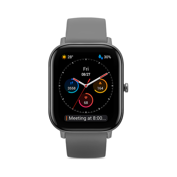 שעון חכם דגם Amazfit GTS בצבע כסוף