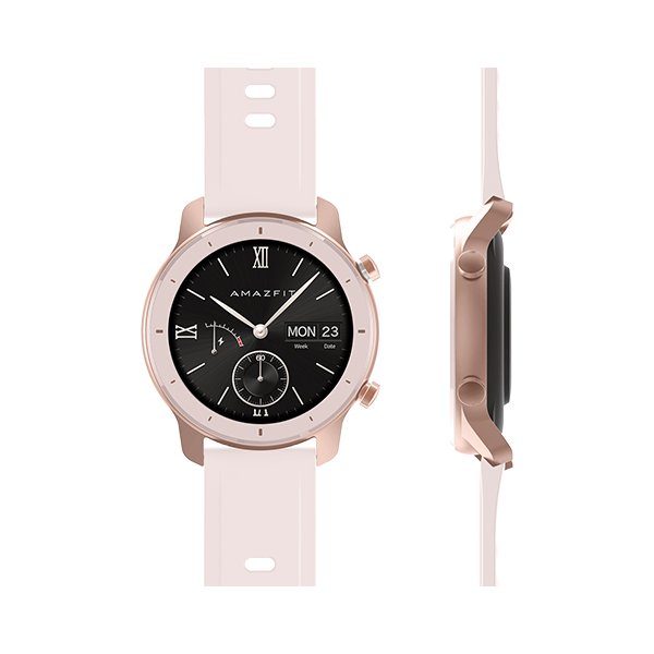 שעון חכם דגם Amazfit GTR 42mm בצבע ורוד