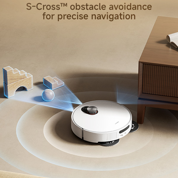 שואב אבק שוטף רובוטי שיאומי דגם Xiaomi Robot Vacuum 5 בצבע לבן