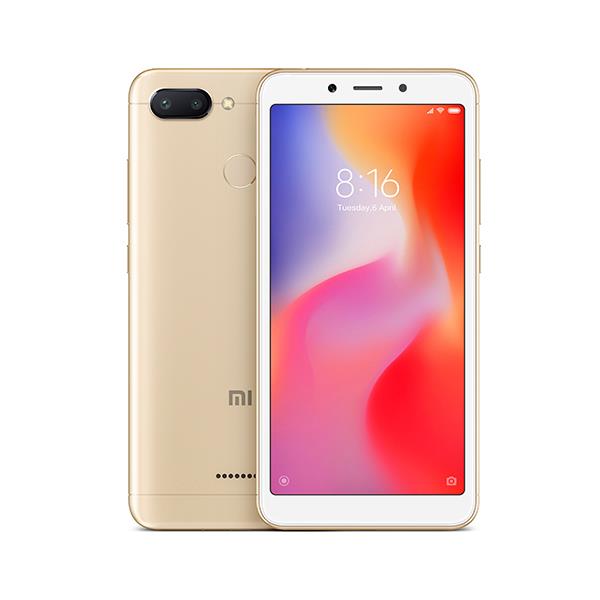 סמארטפון REDMI 6 גרסה 3GB+64GB בצבע זהב