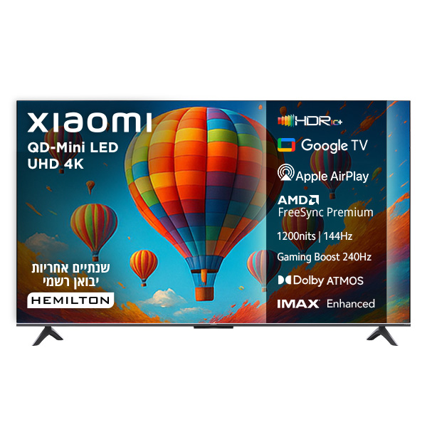 טלוויזיה ''55 QD-Mini LED 4K שיאומי דגם Xiaomi TV S Mini 55'' (2025) - תצוגה