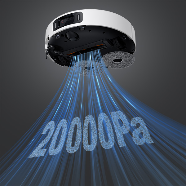 שואב אבק שוטף רובוטי שיאומי דגם Xiaomi Robot Vacuum 5 Pro בצבע לבן - תצוגה