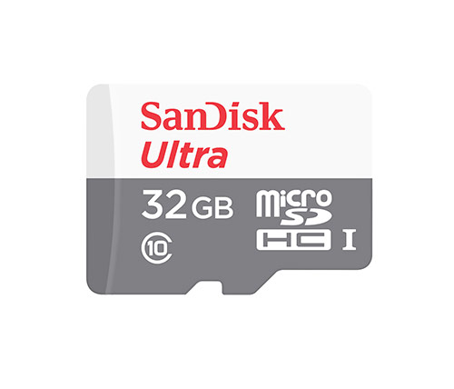 כרטיס זיכרון ללא מתאם SanDisk Ultra MicroSDHC דגם SDSQUNR-032G-GN6MN בנפח 32GB