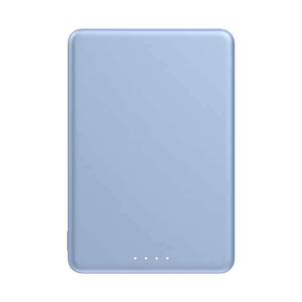 סוללת גיבוי מגנטית דקה במיוחד דגם Xiaomi Super Slim Magnetic Power Bank 5000mAh בצבע סגול