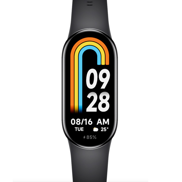 צמיד כושר חכם דגם Xiaomi Smart Band 8 בצבע שחור