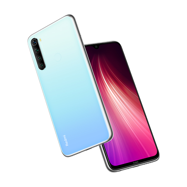 סמארטפון REDMI NOTE 8 גרסה 4GB+64GB בצבע לבן