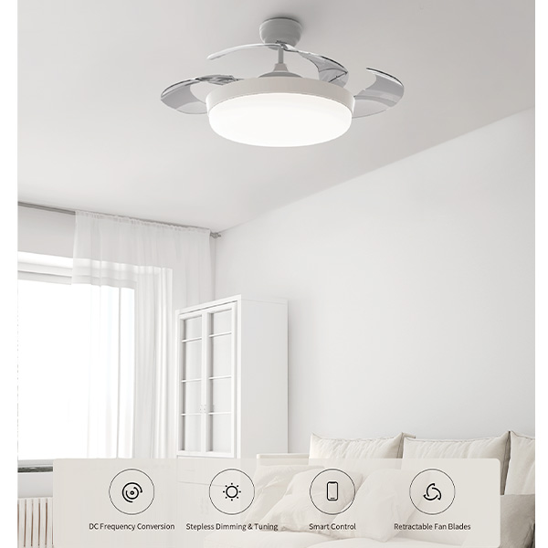 מאוורר תקרה חכם Yeelight דגם Yeelight Smart Ceiling Fan Light