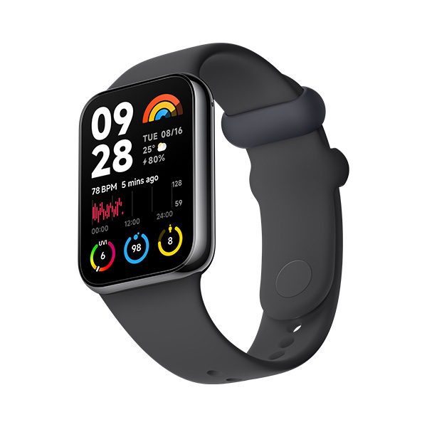 צמיד כושר חכם דגם Xiaomi Smart Band 8 Pro בצבע שחור