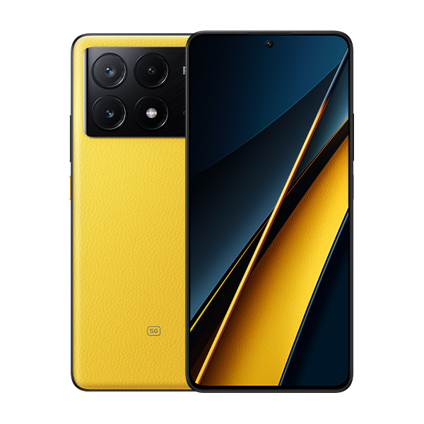 סמארטפון POCO X6 PRO 5G גרסה 8GB+256GB בצבע צהוב