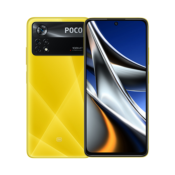 סמארטפון poco x4 pro 5G גרסה 8GB+256GB בצבע צהוב