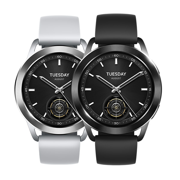 שעון ספורט חכם שיאומי דגם Xiaomi Watch S3 בצבע כסף