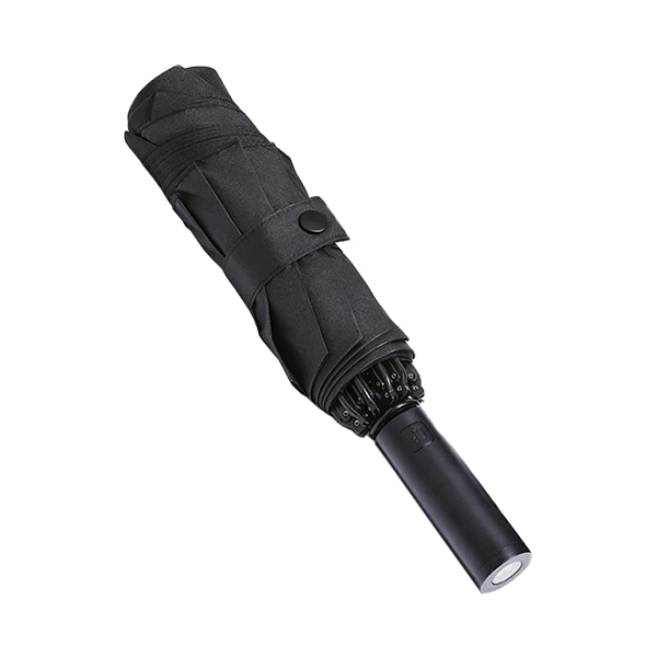 מטרייה אוטומטית עם פנס דגם 90GO Automatic Umbrella with Flashlight - צבע שחור
