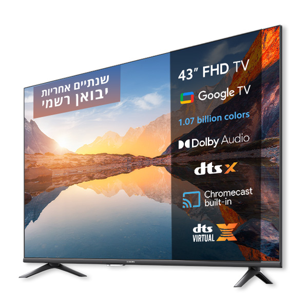 טלויזיה ''43 FHD שיאומי Xiaomi TV A 43'' FHD (2025) - תצוגה