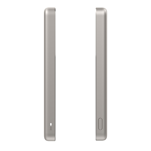 סוללת גיבוי מגנטית דקה במיוחד דגם Xiaomi Super Slim Magnetic Power Bank 5000mAh בצבע זהב