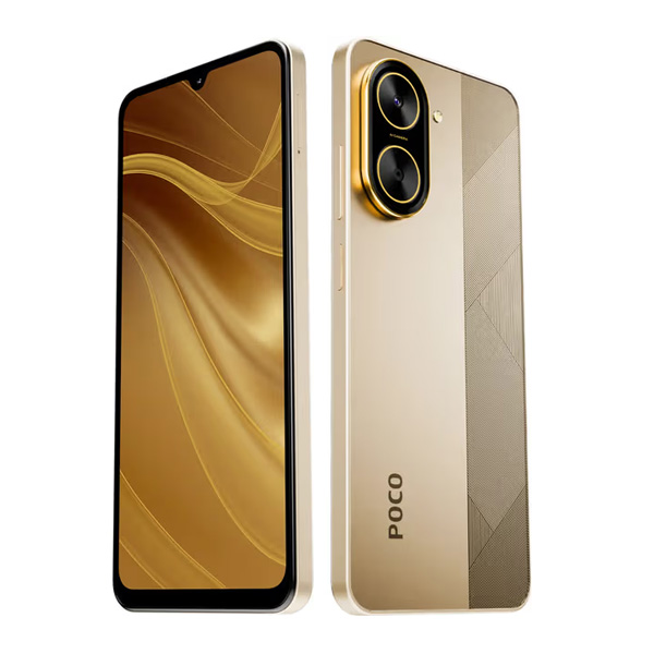 סמארטפון POCO C71 גרסה 4GB+128GB בצבע זהב
