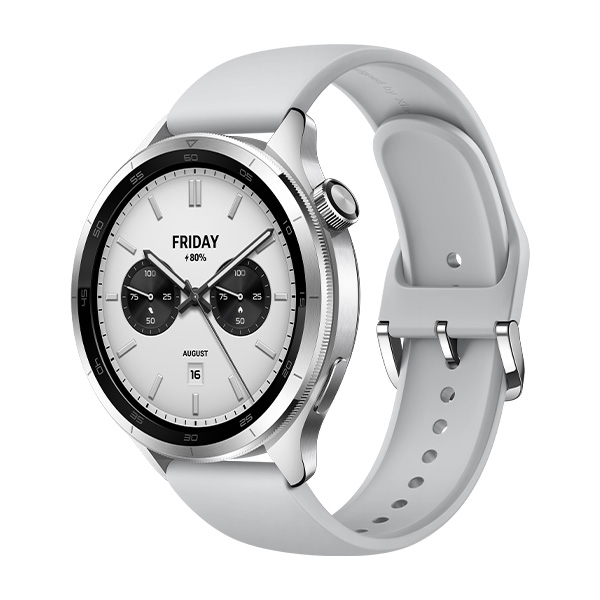 שעון ספורט חכם שיאומי דגם Xiaomi Watch S4 בצבע כסוף