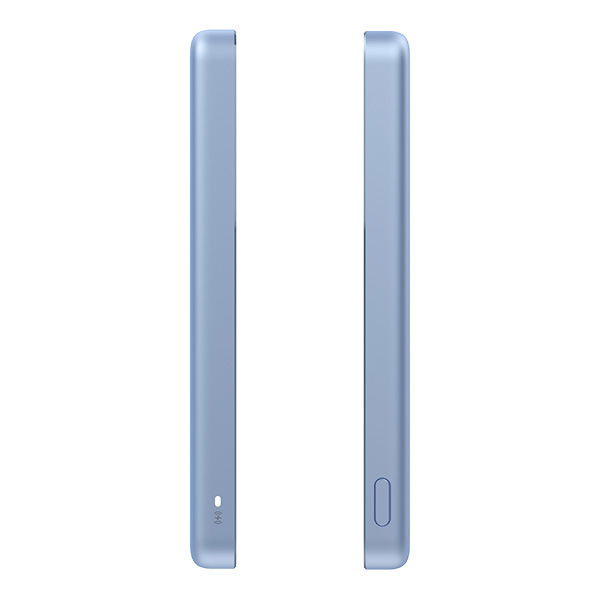 סוללת גיבוי מגנטית דקה במיוחד דגם Xiaomi Super Slim Magnetic Power Bank 5000mAh בצבע כחול
