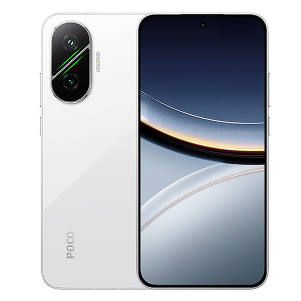 סמארטפון POCO F7 5G גרסה 12GB+512GB בצבע לבן - תצוגה