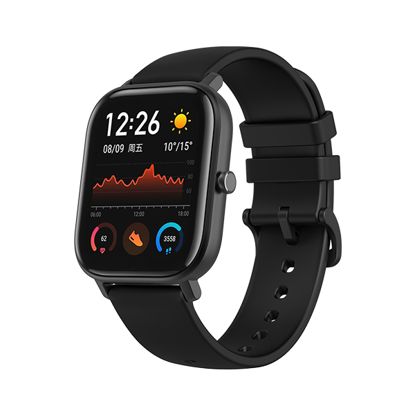 שעון חכם דגם Amazfit GTS בצבע שחור