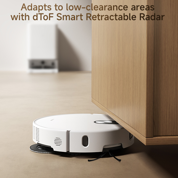 שואב אבק שוטף רובוטי שיאומי דגם Xiaomi Robot Vacuum 5 בצבע לבן