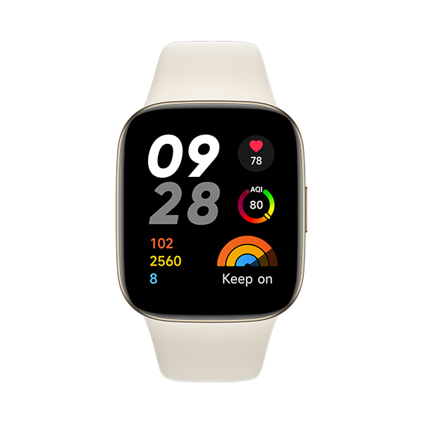שעון ספורט חכם שיאומי Redmi Watch 3 בצבע שנהב