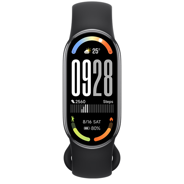 צמיד כושר חכם דור 10 דגם Xiaomi Smart Band 10 בצבע שחור