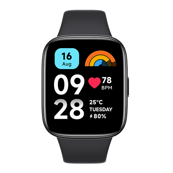 שעון ספורט חכם Redmi Watch 3 Active בצבע שחור