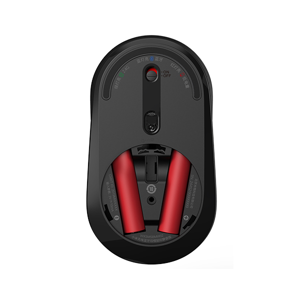 עכבר אלחוטי שקט שיאומי דגם Mi Dual Mode Wireless Mouse Silent Edition צבע שחור