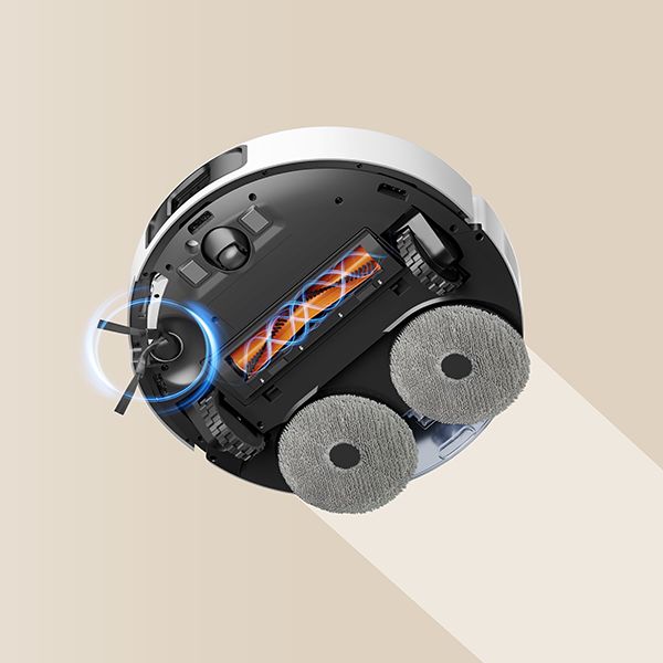 שואב שוטף רובוטי שיאומי דגם Xiaomi Robot Vacuum S40 Pro בצבע לבן