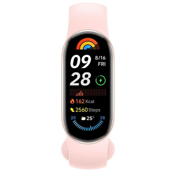 צמיד כושר חכם דור 9 דגם Xiaomi Smart Band 9 בצבע ורוד