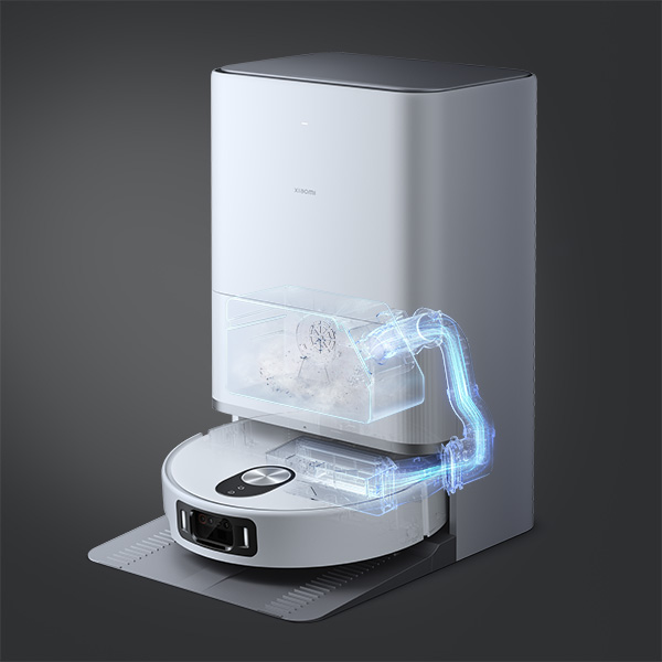 שואב אבק שוטף רובוטי שיאומי דגם Xiaomi Robot Vacuum 5 Pro בצבע לבן