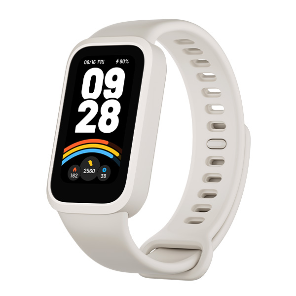 צמיד כושר חכם דור 9 דגם Xiaomi Smart Band 9 Active בצבע לבן
